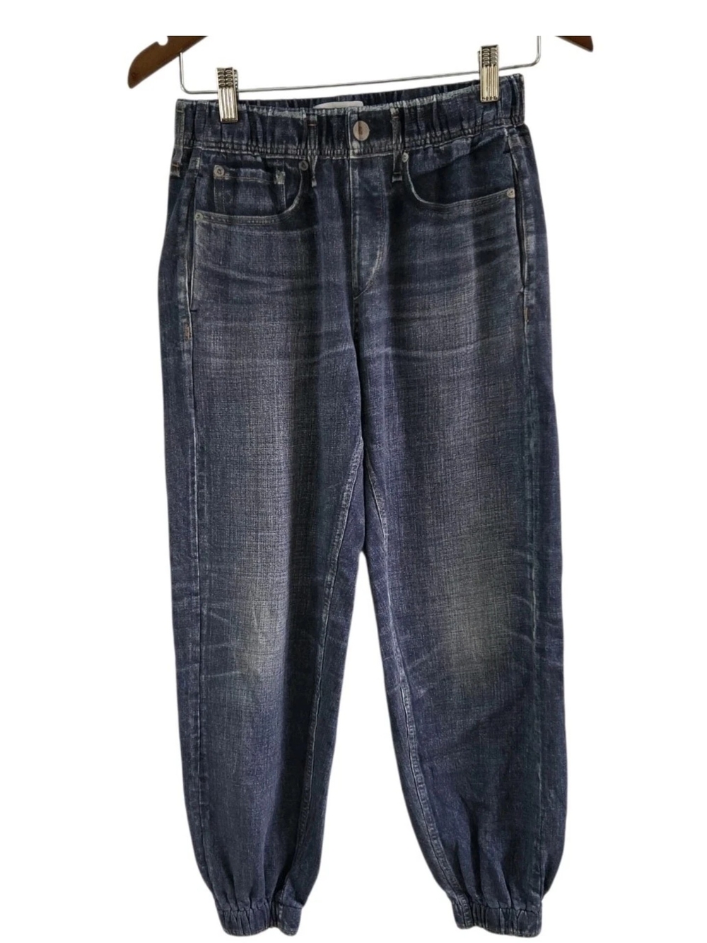 Rag & Bone Miramar Denim Print Joggers Stretch Pullon Comfort Size Small